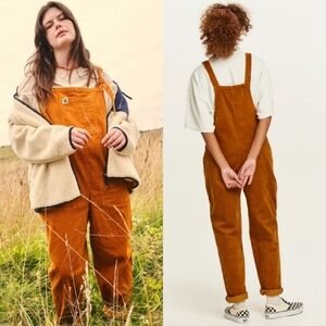 Lucy & Yak Mustard Corduroy Overalls